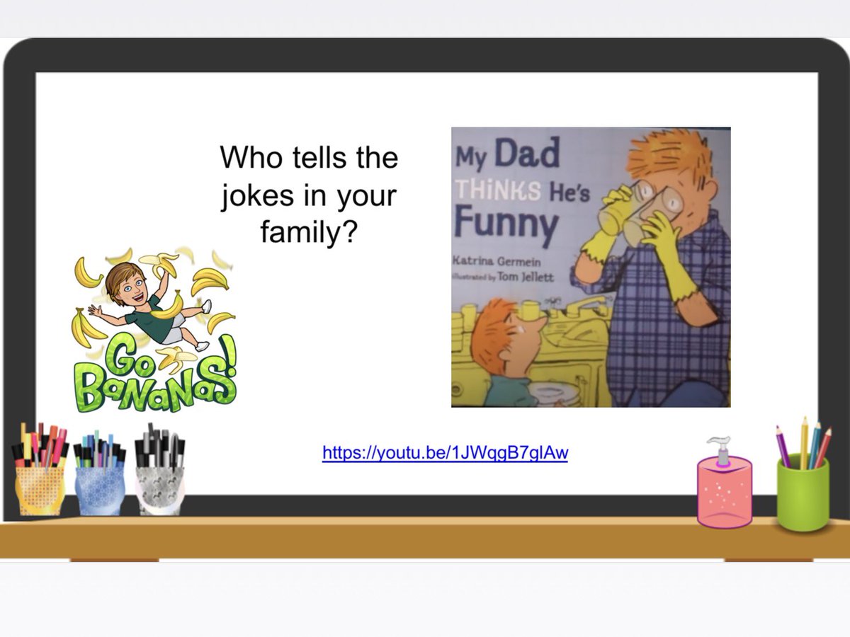 slpvirtualCW1's tweet photo. What a fun joke day! Nothing like positive mindset , good relating/reflecting and humour to end our Camp Wonder experience! Laughter really is the best medicine ! #GECDSBSLP2020 @ClaraHowitt @gecdsbpro @SMayville @RomualdiMrs https://t.co/OzFyqlKl8y