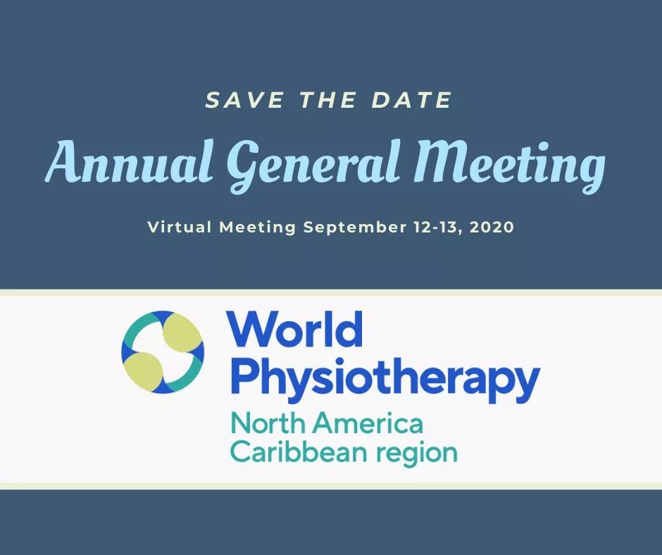 WorldPhysioNACR's tweet photo. We are getting ready for our 2020 Annual General Meeting!
This will be the first time that an Annual General Meeting will be held virtually! We are looking forward to this new experience. #worldphysio #worldphysionacr #nacr #physiotherapy #physicaltherapy https://t.co/ZgxPayq9Xs