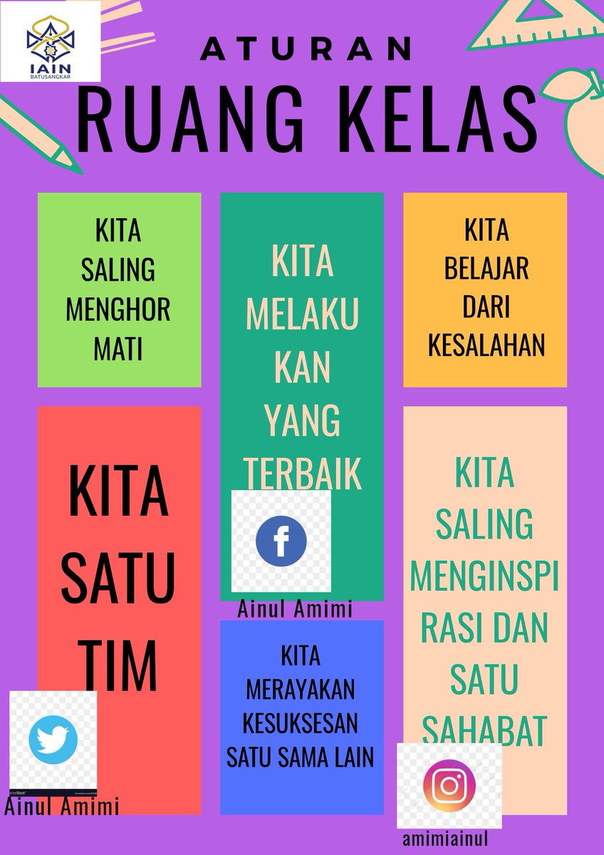 AinulAmimi's tweet photo. Assalamuaalaikum wr.wb
Mohon bantu dan likenya teman-semua poster saya tentang aturan ruang kelas
Terima kasih🙏

#kkndriainbatusangkar2020
#kkndr2020
#kkndr https://t.co/r9CLVQtRpw