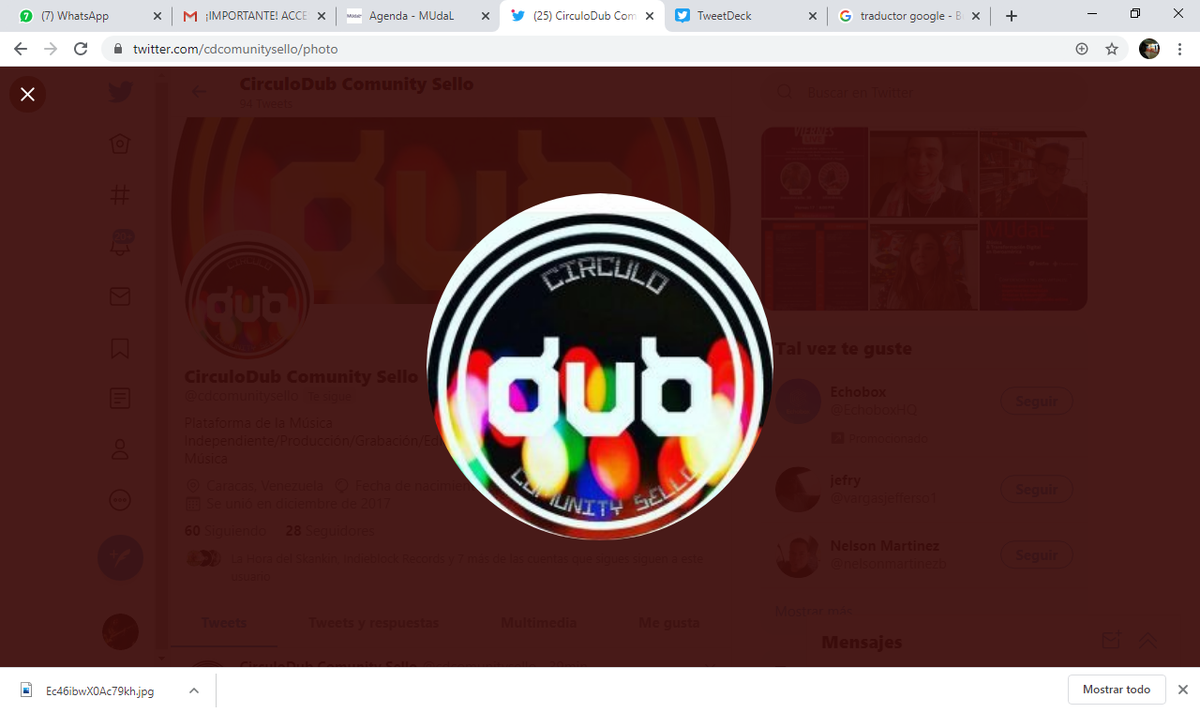 #Mudal | Desde Venezuela estamos participando #Ahora en pleno desarrollo en el Día 2 de #Mudal por la Transformación de la Industria de la música y en Iberoamérica y el mundo <a href="/indieblockrds/">Indieblock Records</a> <a href="/DanelDesorden/">Danel</a> <a href="/JahlfaOmega/">JahlfaOmega</a> <a href="/bafanamota/">Raul Mota</a> <a href="/FNBRCaracas/">FNBR - Caracas</a> <a href="/BelenManagement/">Belén Navarro</a> <a href="/MusicAlly/">Music Ally</a>