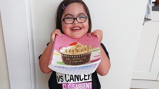 YLvsCancer's tweet photo. Ellie and her Mum took on our DARE challenge and tomorrow will be doing their first bake sale! Ellie loves cakes so they thought it would be the perfect way to raise money for CLIC Sargent, who supported them when she was diagnosed with AML at 6 months old https://t.co/9v48ReGEoR https://t.co/HYZxnapttO