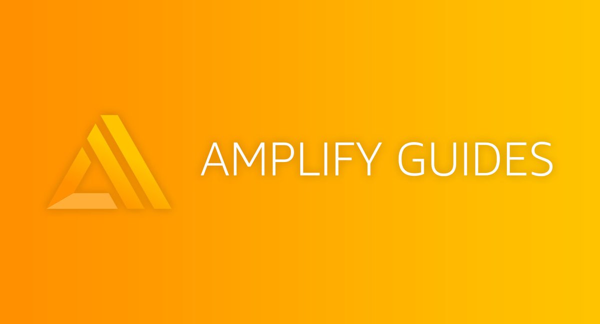 Announcing Amplify Guides 🚀

29 end to end tutorials for everything from working with Amplify on the JAMstack, custom authentication, GraphQL, and more.

Really excited about this new project. Also, we're just getting started. More guides coming soon! 

docs.amplify.aws/guides/