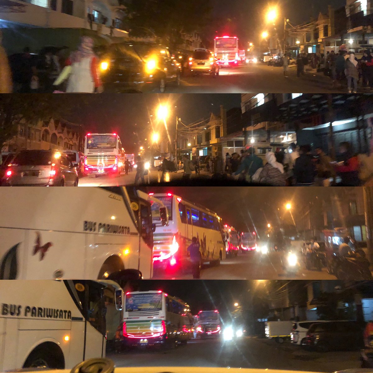 Yth kang <a href="/OdedMD/">Oded Muhamad Danial</a> <a href="/ridwankamil/">Ridwan Kamil</a> Malam ini di depan komplek sy.Ada kumpulan masa dg bus bertuliskan rombongan pariwisata tujuan Pangandaran. Apakah dg diberlakukan nya AKB diperbolehkan berkumpul dalam rangka “pariwisata”?Dan apakah kegiatan seperti ini diberikan izin? Haturnuhun