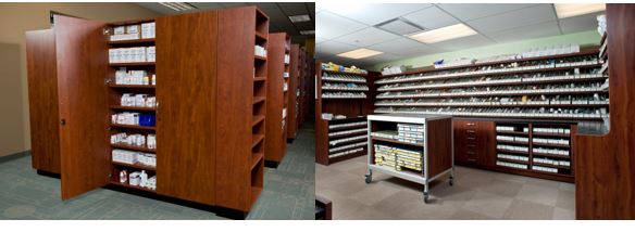 ModernOfficeSys's tweet photo. A pharmacy is as individual as the facility. Whether the concerns are about space or staff access, Modern will work with you to design the perfect solution. Start the conversation! #pharmacy #healthcare #pharmaceutical #drugs #pharma #hospitalstorage #easyaccess #drugstorage https://t.co/vuup1IP09u