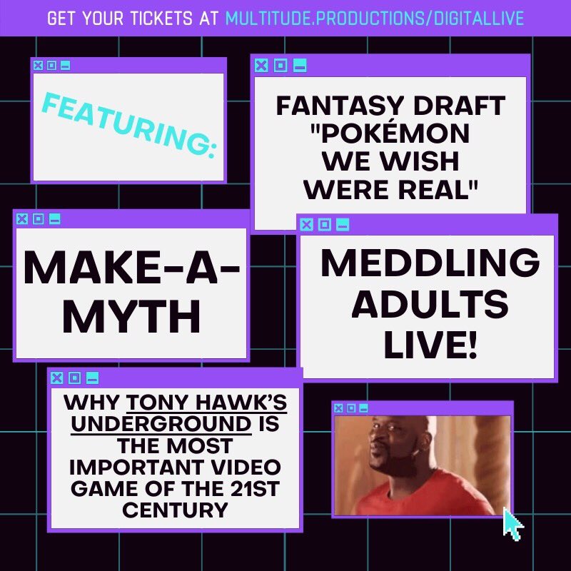 MultitudeShows's tweet image. Have you check out our line up for our VIRTUAL LIVE SHOW? Come join the fun on July 30th, 8pm ET. 

25% of all sales will be donated to Black Lives Matter. Get your ticket at multitude.productions/digitallive