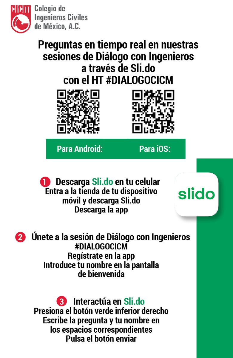 CICMoficial's tweet photo. Este lunes #QueNoSeTePase. Baja hoy la aplicación de slido a tu celular y en punto de las 8.00 te esperamos en https://t.co/fIElMUc4qE o por  
https://t.co/1vOLetgXkL, Evento sin costo https://t.co/RK664M6Syn