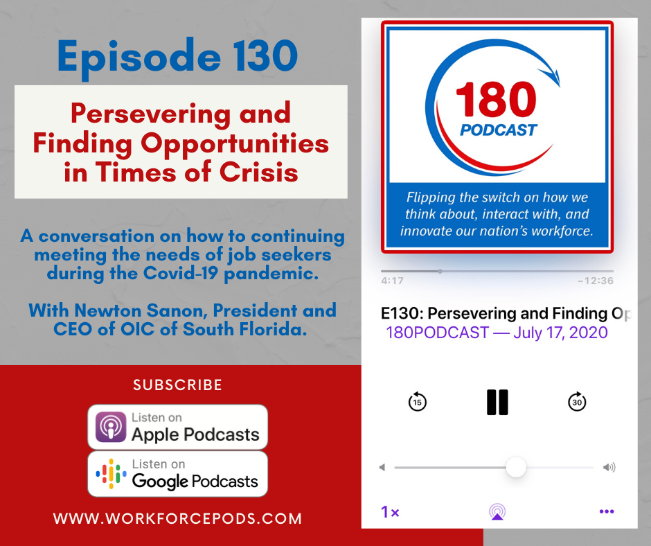 workforce180llc's tweet photo. How can we continue to meet the needs of job seekers during the pandemic? Tune into the latest episode of 180Podcast to find out. 

Listen here: https://t.co/GXcVcE26qN
OR wherever you listen to podcasts.

#WePodcast #WorkforcePods #jobseekers #crisismanagement #workforce #crisis https://t.co/7wY3fuA9O9