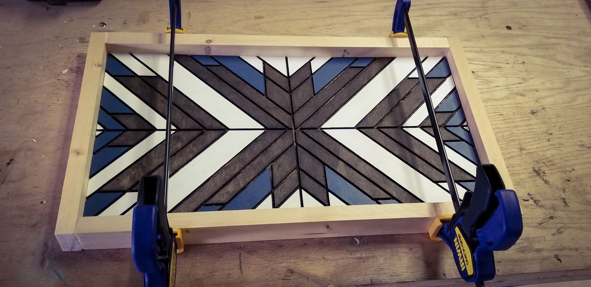 RoosterWorx's tweet photo. Framed out this geometric wall art peice and will up for sale after a few top coats. I have another waiting for paint and 8 more designs ready to carve
Dig the design, shoot me a note
🐔
🐔
🐔
#wallart #geometric #geometricwallart #patterns #geopattern #framed #getyourstoday https://t.co/8akII1aFel