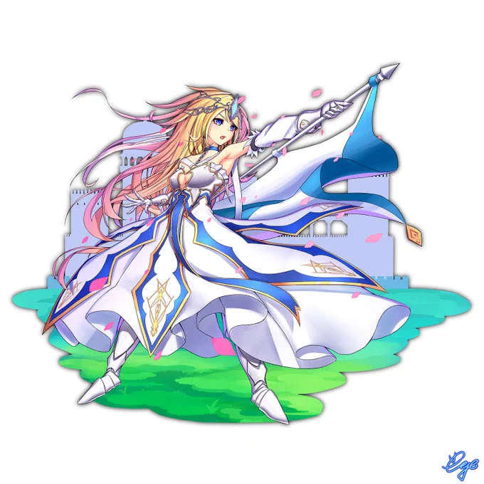 おつかれさまですー(((o(*゜▽゜*)o)))昔描いたものをリメイクしてみました!ジャンヌっぽい感じをイメージしてます!(*'ω`*)ピンクのグラデが個人的に気に入ってます('ω`)#オリジナル #イラスト 