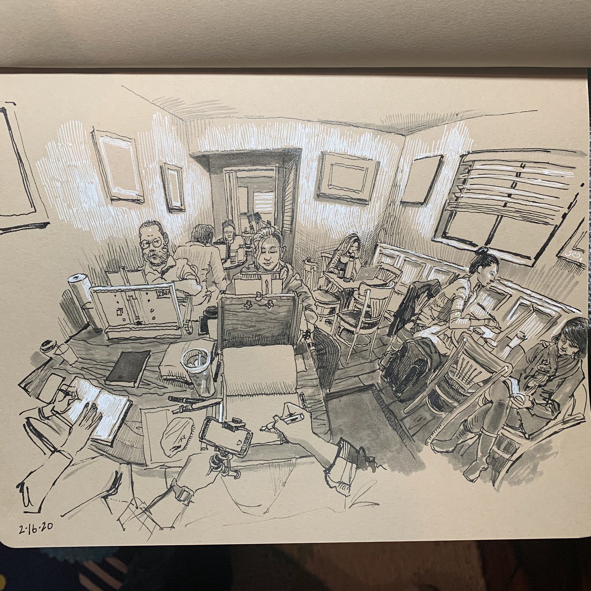 Um, #portfolioday. My portfolio is just stuff I see, so it's kind of limited. No cool characters or creatures, but there's a lot of junked cars and coffee shops. 