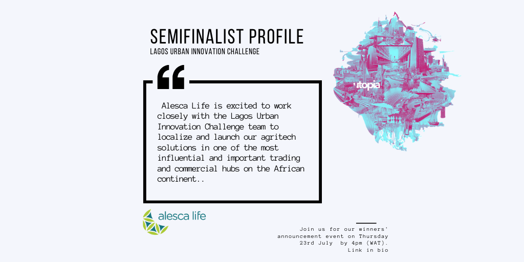 utopia_lagos's tweet photo. Alesca Life  @alescalife is an agricultural technology company that builds indoor vertical farms and farm management software to make food production more localized and data. driven. Learn more: https://t.co/NcdmxY11oK 
 @lagosinnovates @SkollFoundation @miurbanchicago https://t.co/VKrxGH6xye