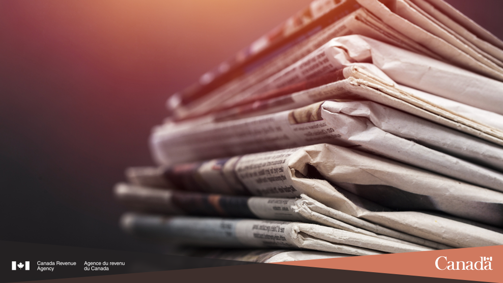 CanRevAgency's tweet photo. Attention #CdnMedia!
Want to know more about the qualified Canadian journalism (#QCJO) designation? On July 20th, join us for a call on program updates, info on the designation process, and how to access the journalism tax measures. Get the details: https://t.co/Kw49AEuXrg https://t.co/H3vT9VrY2r