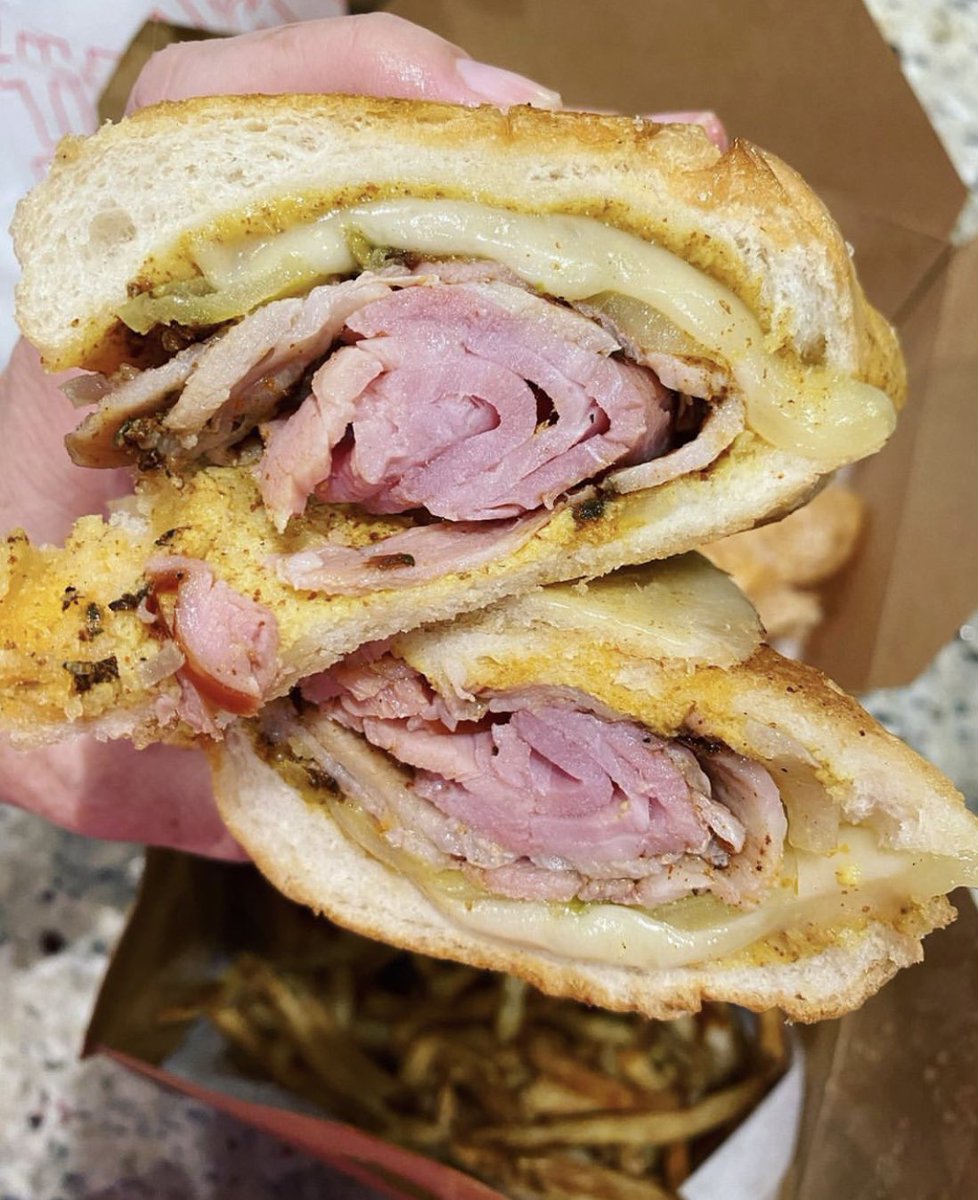Cuban to go! That’s a good lookin sandwich! Great 📸: @bitechs! #tattooedmoose #chs #charleston #charlestoneats #holycity #chucktown #dinersdriveinsanddives