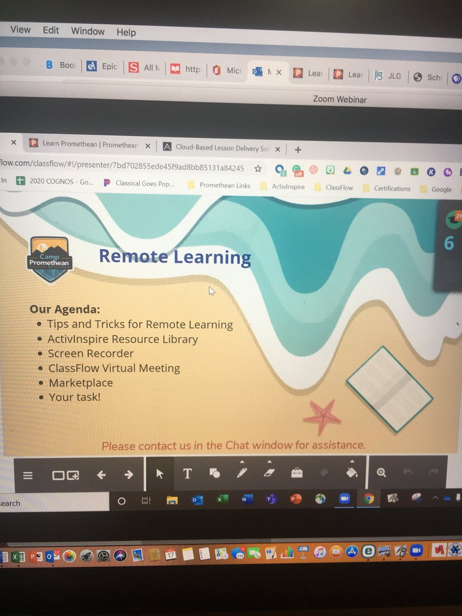 mzteech's tweet photo. This session couldn’t come at a better time! MSDWT is starting school online.  I need this! @LearnPromethean  #CampPromethean20 https://t.co/54kEvGsc4r