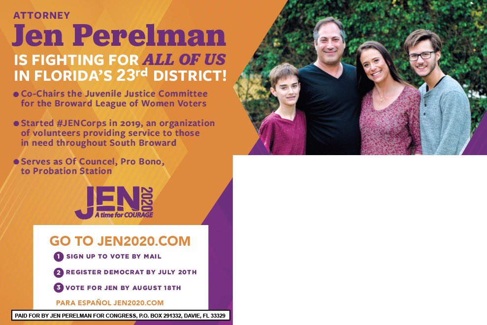 JenPerelman24's tweet photo. Hey All! Good News &amp; Bad News:

✅ Our new mailer is ready to go out!
❌ We don’t have enough funds to send out to our full 55k list

Our goal is to raise an additional $8k by Monday.

We need 10% of our supporters to chip in $23 for FL-23 &amp; we’ll do it!: https://t.co/BUGwrZFQbs https://t.co/BArje8aXem