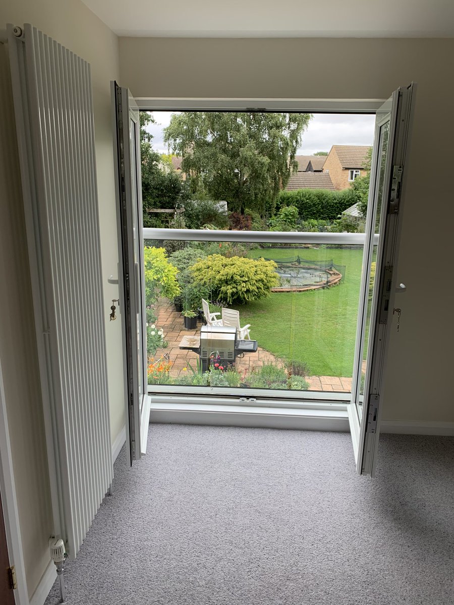 county_ltd's tweet photo. French door Juliet balcony with integral blinds completed today. Fantastic job from our installers. https://t.co/42zd7iNwjp