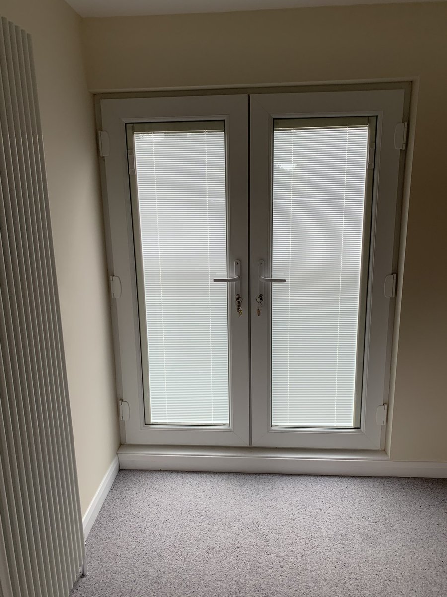 county_ltd's tweet photo. French door Juliet balcony with integral blinds completed today. Fantastic job from our installers. https://t.co/42zd7iNwjp