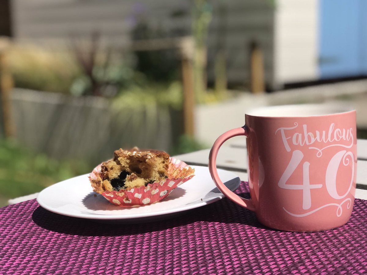 LeggKate's tweet photo. Some serious me time was needed this week. Spontaneous day off.Homemade muffins and earl grey tea in the garden. Bliss! As someone once said ‘I love you...but I love me more!’ #loveyourselffirst #wellbeing #TFIfriday https://t.co/cHEjR59L0p