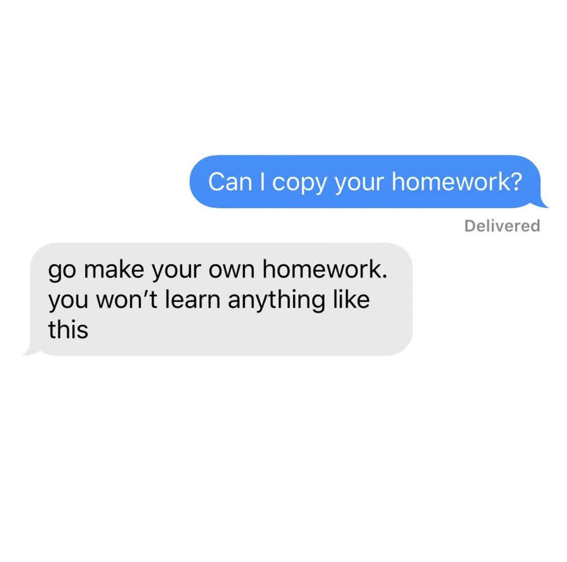 YRHPK characters agreeing to show you their homework, a thread