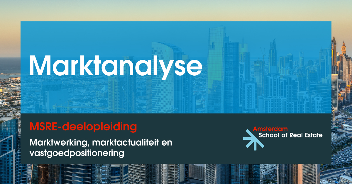 ASRE_Amsterdam's tweet image. Start 15 sept met de #MSRE-deelopleiding #Marktanalyse. Lees meer bit.ly/3eGxFsO of maak nu een afspraak voor een vrijblijvend online of offline intakegesprek met onze studieadviseur Nynke Wagenaar.