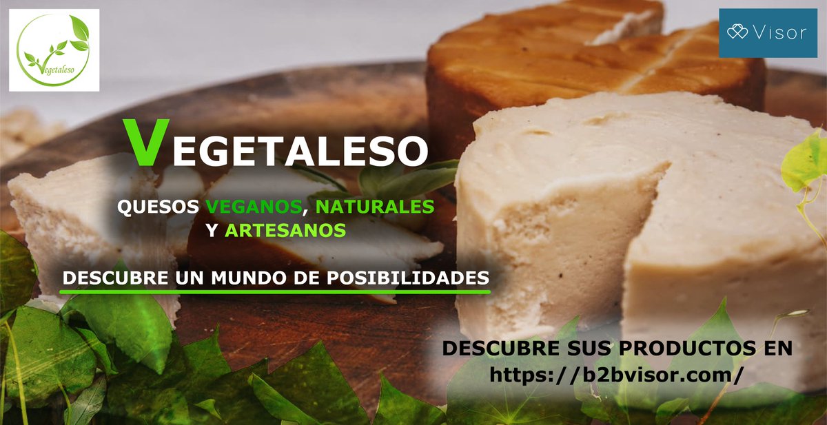 b2bvisor's tweet image. Presentamos Vegetaleso, una gran empresa dedicada a la fabricación de quesos veganos, Su filosofía se basa en que no sirve de nada realizar algo delicioso si no es igual de sano.

Confía en productos saludables. Confía en Vegetaleso.
b2bvisor.com/profile/vegeta…

#vegetaleso #b2bvisor