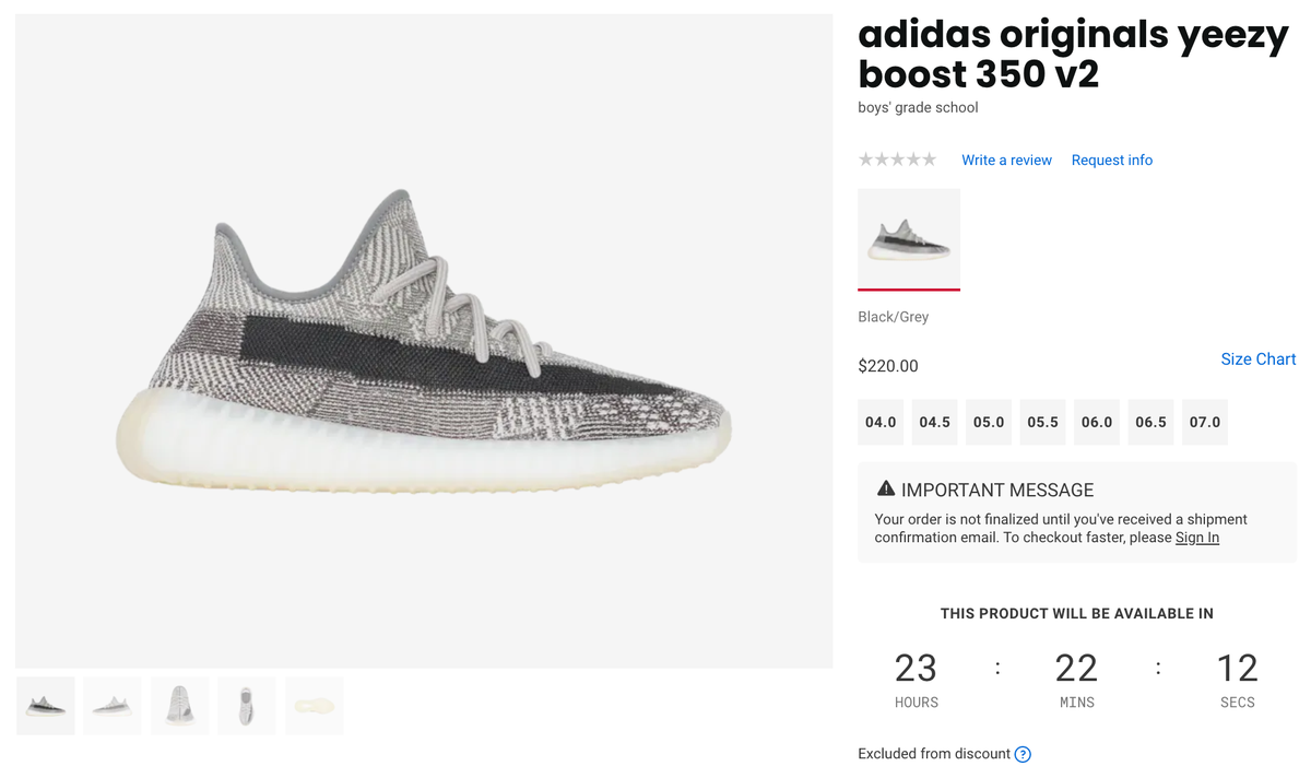 BOOSTLINKS's tweet photo. Ad: COUNTDOWN via Kids FTL
adidas Yeezy Boost 350 V2 'Zyon'

GS:https://t.co/a2liz9gWFo
PS:https://t.co/wNBGj7S0jQ
TD:https://t.co/5ERhIAhCvP https://t.co/S928YfzWHQ
