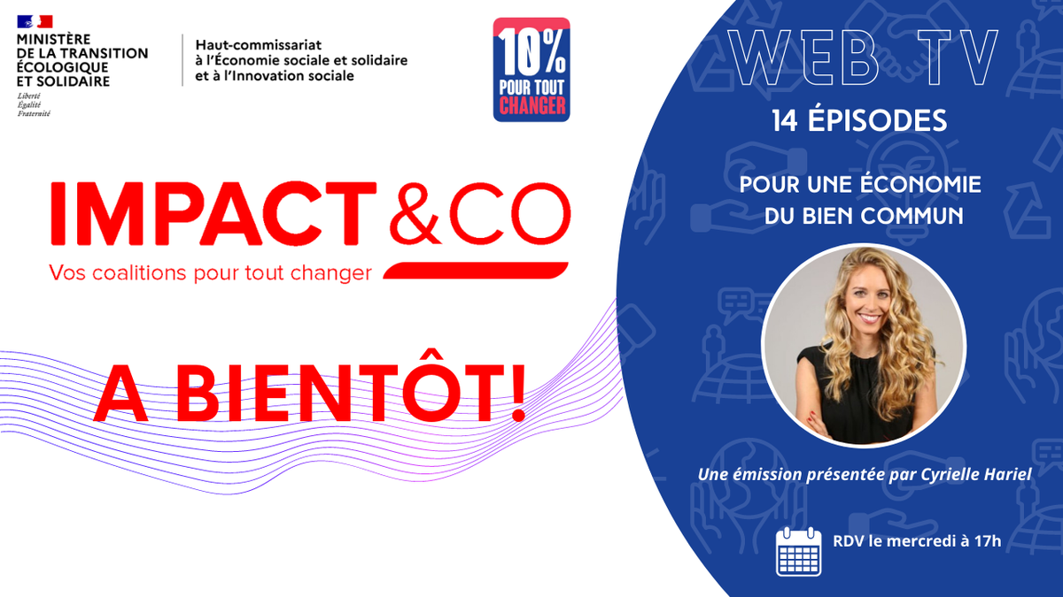 ItierCh's tweet photo. 🎬Fin de la 1ère saison d'Impact&amp;Co, la #webtv de la coalition #10pourcent
💡Lutte contre le sans-abrisme, mobilités du futur, prod et conso responsables...
#socinn, #ESS, #socent, #entreprisesamission : des coalitions au service d'une eco du bien commun
👉https://t.co/kBhUiAMK8U https://t.co/kw1X36bmDy