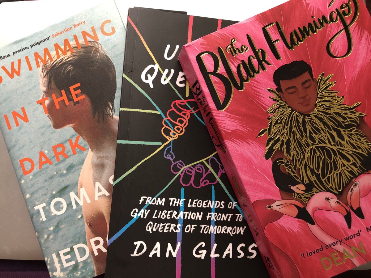 Smithyshere's tweet photo. Dropped into @gaystheword to say hi to the amazing Uli & Jim. Delighted they’re busy with both mail orders & returning customers. Came away with new reading material from @DeanAtta #DanGlass #TomaszJedrowski. #LGBT Good supporting #independentbookshops too . #loverreading 🌈 https://t.co/vFDFnaplWp