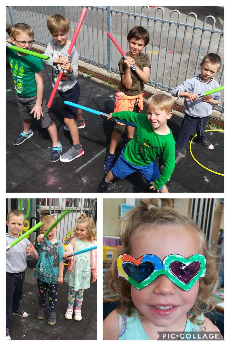 MaisyRollo's tweet photo. Our last morning in the Hub ended with a galactic battle, luckily the Force was with us! Thank you to all the wonderful children, parents and staff who have made it such a happy place to be. #schoolsoutforsummer https://t.co/knbKf9B2bD
