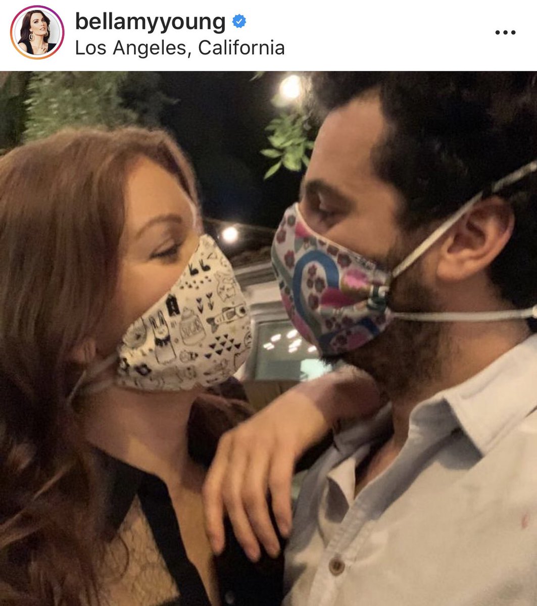 RikkiWilde's tweet photo. AWAY FROM THE ProdSon SET:
Bellamy Young
#BellamyYoung and #PedroSegundo readily accepted #KerryWashington’s challenge to #WearaDamnMask
#ProdigalSon #Prodigies #GladiatorsinMasks https://t.co/6TkOFVxKX6