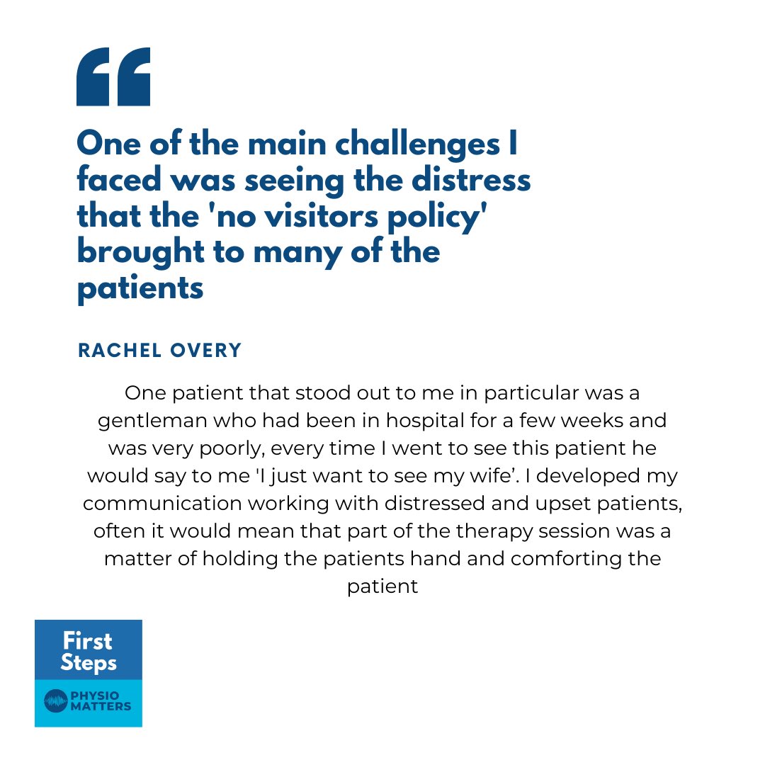 PMFirstSteps's tweet photo. *PLACEMENTS DURING THE PANDEMIC - @Physio_RachelO *

We wanted to give students who’d experienced placements during the COVID-19 pandemic a space to share what they learned - our first comes from Rachel who has just graduated from Birmingham University 🎓 https://t.co/Loj2dAASNj