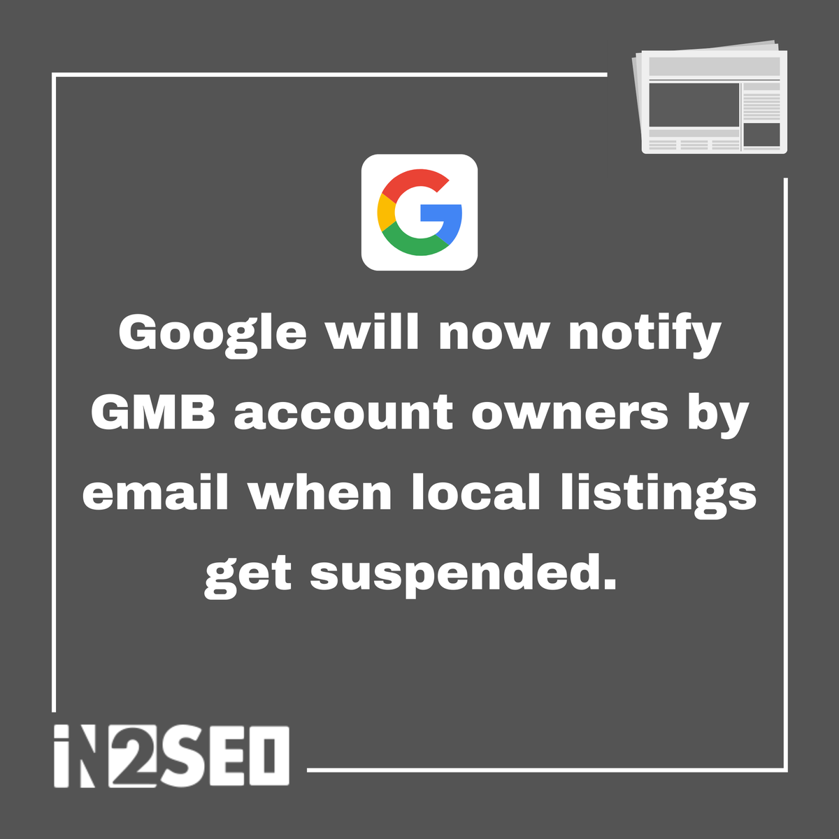 In2seoCom's tweet photo. Seen as a major step forward, the notice still won't explain the reason for a Google My Business account suspension.
Follow @In2seoCom 
#DigitalMarketing #SEO #Twitter #Doneforyou #DFYSEO #SEOnews #in2SEO #Marketing #SEOupdate #LinkedIn #digitalmedia #SMM #Whitelabelseo #UPDATE https://t.co/3p6zphphmO