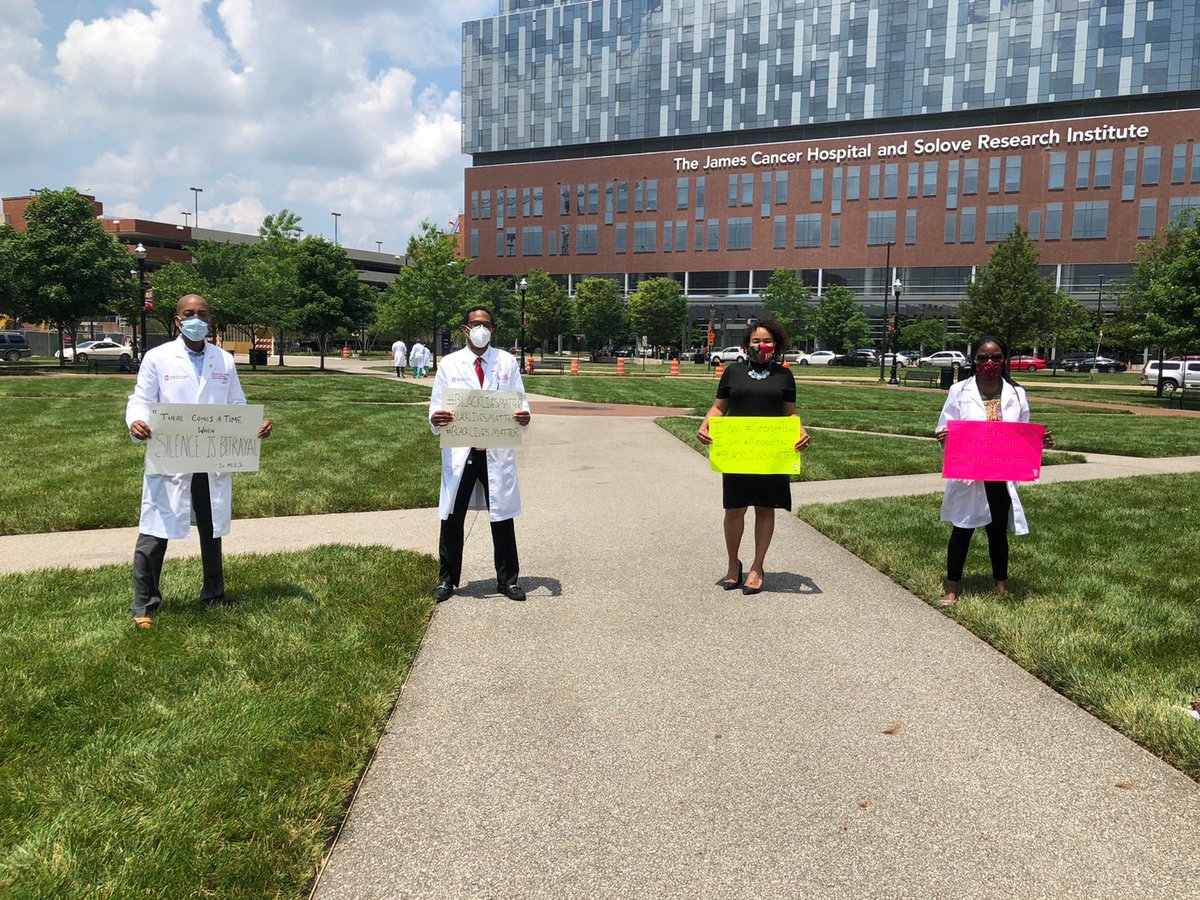 DMGrayMD's tweet photo. 🚨 “How academia should respond to racism”

Link ➡️: https://t.co/iUk07vK9XO

We provide a framework &amp; examples for academic medical centers focusing on:

🎯 education &amp; engagement
🎯 funding 
🎯 policies
🎯 practices 

Co-auth (@joshuajosephmd @AutumnPlans @DrNwando) pic below. https://t.co/xuTPxiFoM8
