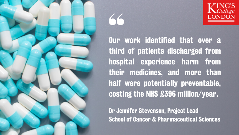 KCLcancer_pharm's tweet image. A team of researchers have been shortlisted for the prestigious Patient Safety Awards 2020 for the PRIME Study – which aims to identify older patients who are likely to experience harm from medication following an admission to hospital 🏥

Read more: bit.ly/32sVFgw