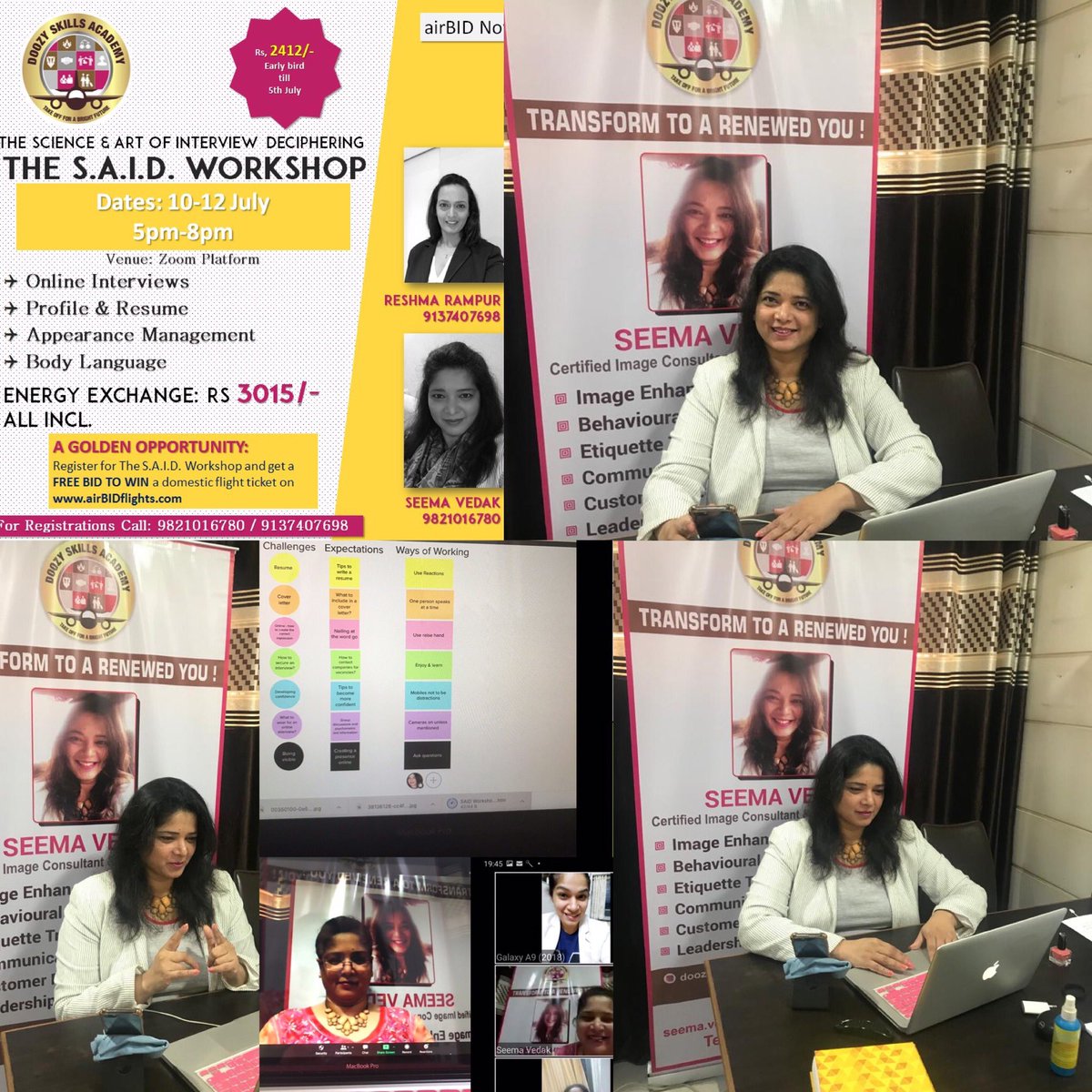 ssvedak's tweet image. The Science &amp;amp; Art of Interview Deciphering - Season 1 workshop was a step ahead in me inching forward towards my goals. The lockdown gave me an impetus to reset my goals. #doozyskillsacademy  #interviewskillstraining #seemavedak #interviewskillsonlinetraining