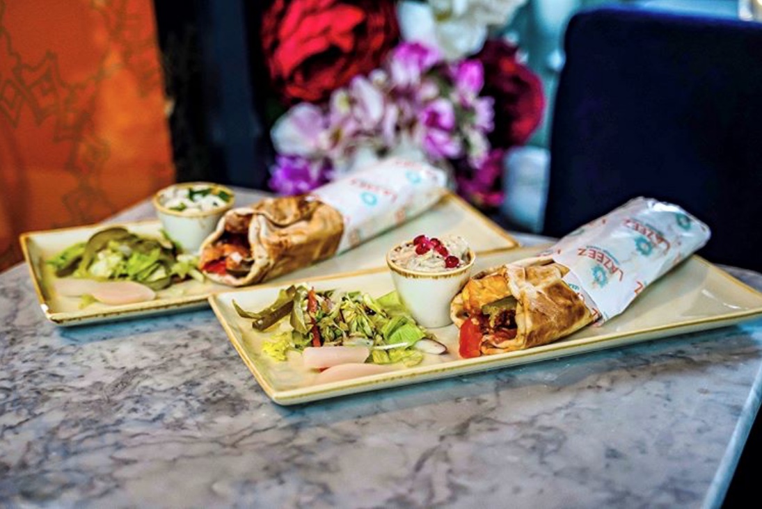 lazeeztapas's tweet photo. Explore a combination of our traditional Lebanese flavours rolled up into one, saucy, flavoursome wrap! You can choose from a variety of fillings and sides to suit those lunchtime cravings. https://t.co/uWg8QSxxvx