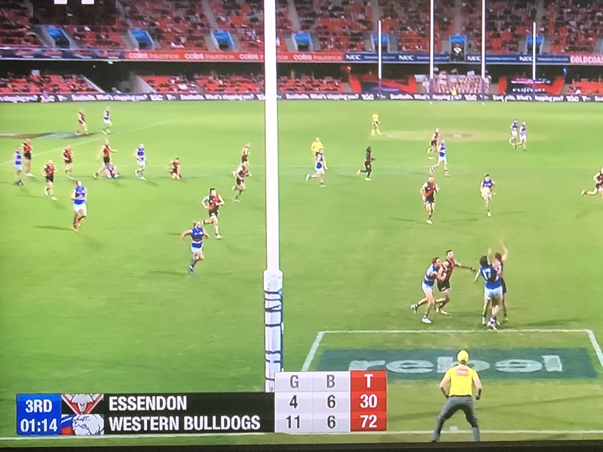 AndrewDarcey's tweet photo. #Numerology suggestion from my son Henry (who’s birthday is Sunday!). Bulldogs (72) a Bombers (30) = 42. 3rd Qr 1:14 left to play: 3x1x14 = 42! @cam_mooney @FOXFOOTY @AndrewGaze10 @bvince23 https://t.co/fAGoDrUjV3