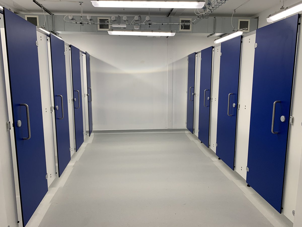 PaneltechInd's tweet photo. Nightingale Exeter was a great project to complete last month, 3 weeks from CAD to fully installed was a great achievement and a testament to the effort of everyone involved! Supply and install of all cubicles, waterproof hygienic IPS panelling and sanitaryware. #Nightingale https://t.co/V2W1ksobSA