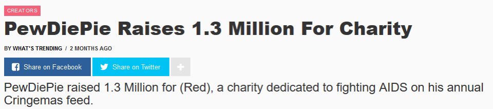 1. He’s charitable! He has donated, and raised more than 3 million dollars to charities. He has made big impacts because of these, such as “Charity: Water” where he made 6 thousand water stations for kids in Africa. He also gives away most money he earns to charities as well!