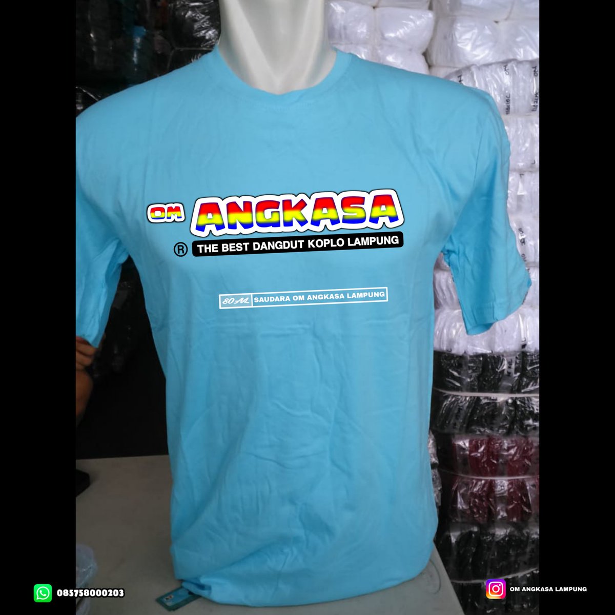 OmAngkasa's tweet photo. Pengen punya kaos ORKES OM ANGKASA LAMPUNG dengan harga murah... Hanya 70k https://t.co/aEh51nvkqB