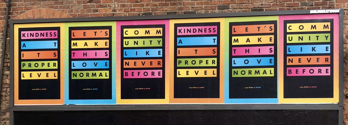 CladCommunity's tweet photo. More wonderful #Community focused art in the Northern Quarter by @MicahPurnell - thereโs a really positive message behind these - itโs all about continuing the love and community spirit formed during #lockdown ๐งก๐#CladdingCommunity
Read more here ๐
https://t.co/CRbgUqt7OL https://t.co/gCL2EyHd3u