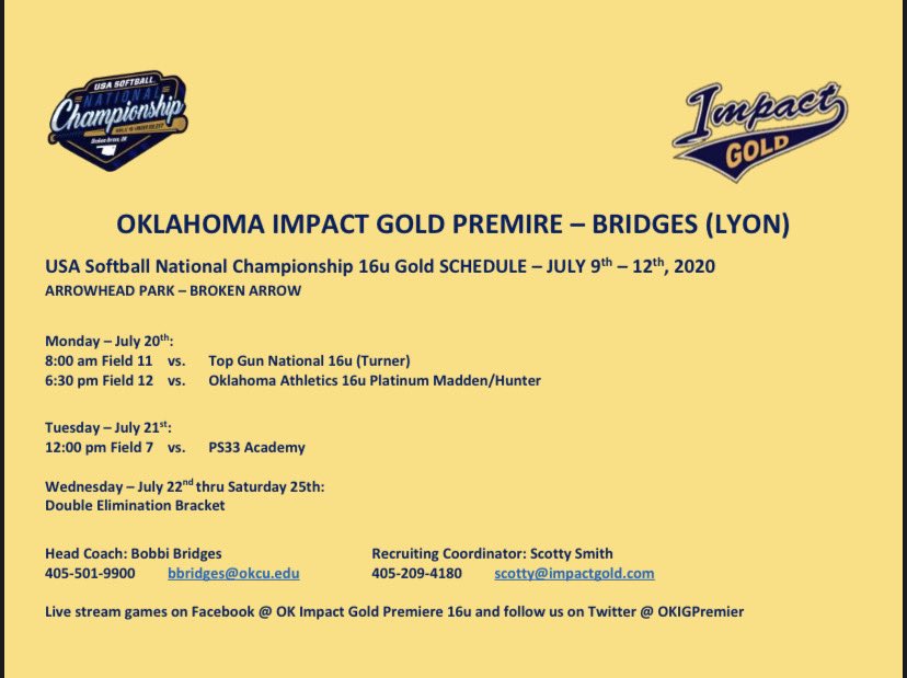 Check out our upcoming week! Excited to get back out on the dirt! @ScottySmithIG