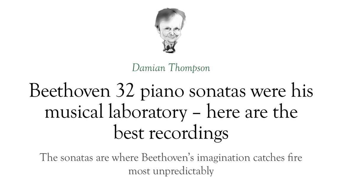 My review of recent Beethoven piano sonata cycles for the @Spectator. One new cycle sweeps all before it – by a 77-year-old pianist with astonishing technique and a magisterial grasp of Beethoven’s structures.