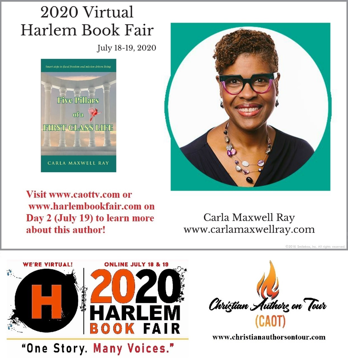 Billion4God's tweet photo. #FirstClassFridays
Pleased to be selected by the virtual Harlem Book Fair 2020 as a featured author for my book #FivePillarsofaFirstClassLife. The event is this weekend! https://t.co/gJwK2P5MLC https://t.co/d583hJ3Qdp