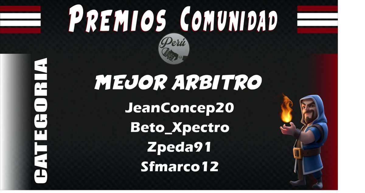 #PREMIOSCOMUNIDADPE
Tienen un rol importantísimo para que las competencias y partidos puedan realizarse.
CATEGORÍA 
MEJOR ÁRBITRO
<a href="/Jeanconcep20/">jean</a>
@Beto_Xpectros
<a href="/Zpeda91/">Masturbino OP</a>
@sfmarco12