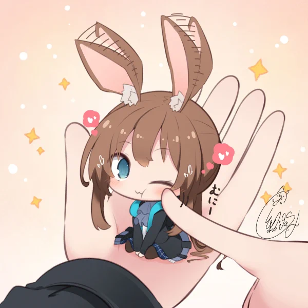 ぽいっと 
#デフォルメ絵を流してデフォルメ民を増やそう 