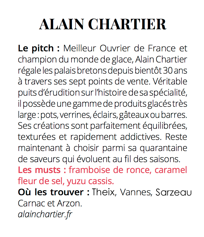 AlainChartier56's tweet photo. #TOP9 des Meilleurs GLACIERS de FRANCE 🇫🇷 de @InfrarougeMag par #GilbertPytel @junjolawes
Très heureux d’en faire partie avec mon ami #EmmanuelRyon #UneglaceàParis #MOF
Le #Magazine INFRAROUGE en ligne https://t.co/EekK5f83Pb
#AlainChartier #Vannes #Morbihan https://t.co/3h78AEEa8Y