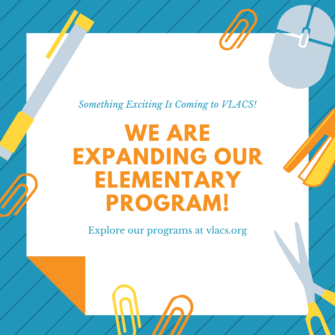 VLACS's tweet photo. More learning options for elementary students are coming soon! If you are interested in exploring learning options for your K-5 students at VLACS, visit - https://t.co/grXreZnRwC
.
.
.
.
#VLACS #Elementary #ElementaryOnline #ElementaryClasses #ElementaryClassesOnline https://t.co/gJHVrJGHD9