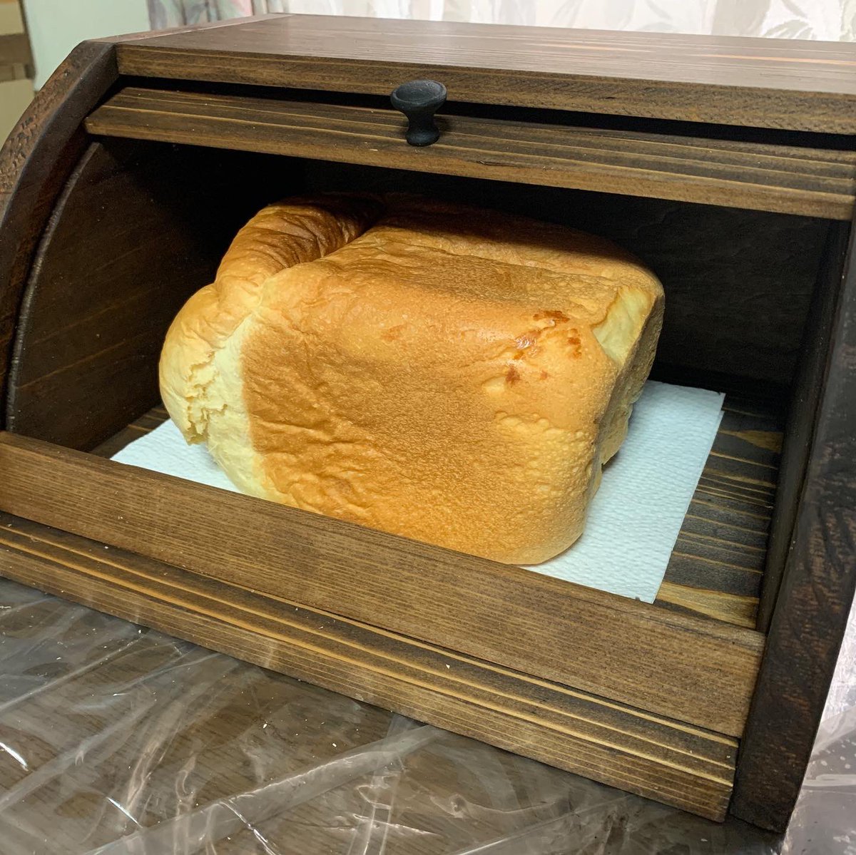 のりちゃん鹵 昨日はゆぴのこさんのオンラインdiyワークショップに初参加 がらがらブレッドケース Zoomアプリ初めてでちゃんとできるかドキドキした ワークショップの前にセットしておいた が焼き上がって 出来たてホヤホヤのブレッドケースに出来た