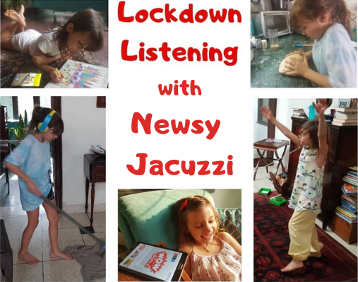 NewsyPooloozi's tweet photo. #NewsyJacuzzi is hosted by kids but produced by an American journalist based in India with 20 years experience with @Reuters and the @BBCWorld. 

Kids can learn about the world, improve their #vocabulary vocabulary and be entertained for 15-20 mins while they do their chores! 🎧 https://t.co/sHkTCt4Pfv